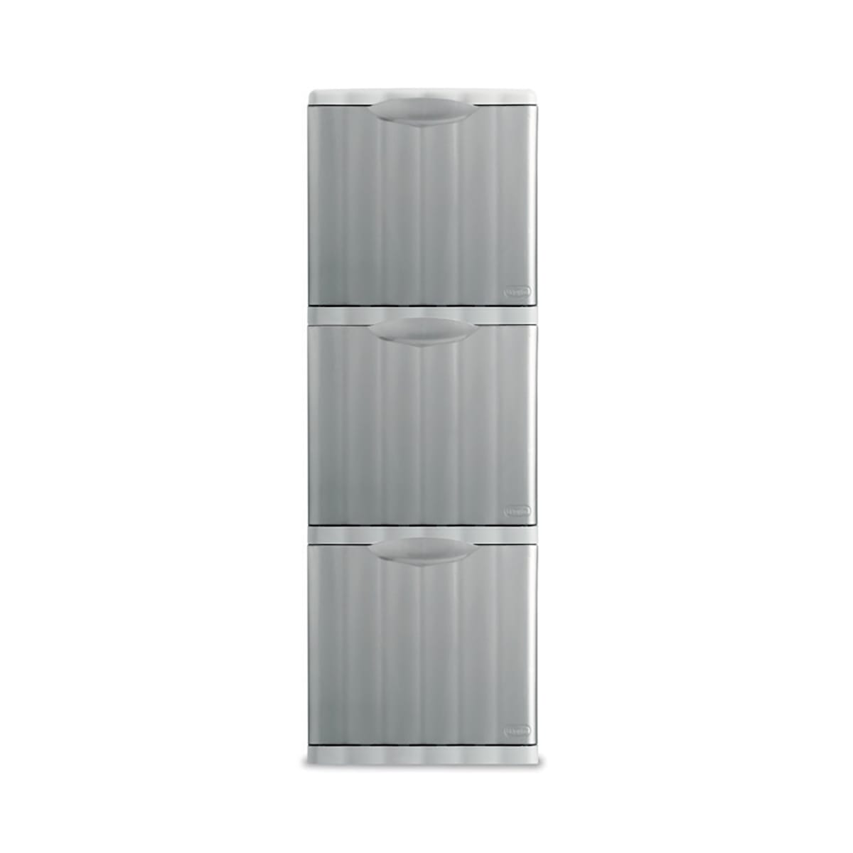Bricocenter AMICA DUSTBIN 25LT L40 P25 H38CM GREY PLASTIC FLAP CLOSURE