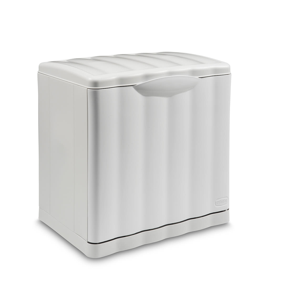 AMICA DUSTBIN 20LT L40 P30 H40CM FLAP CLOSURE WHITE PLASTIC