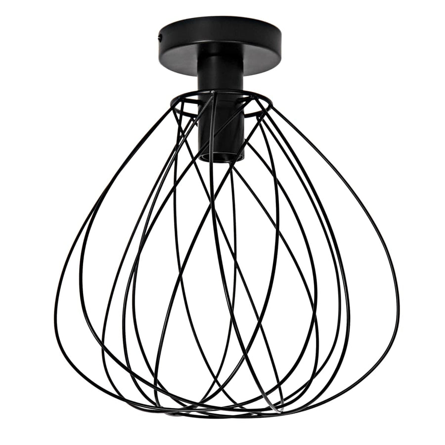 Bricocenter CEILING LAMP MERONE METAL BLACK D32 CM E27=60W