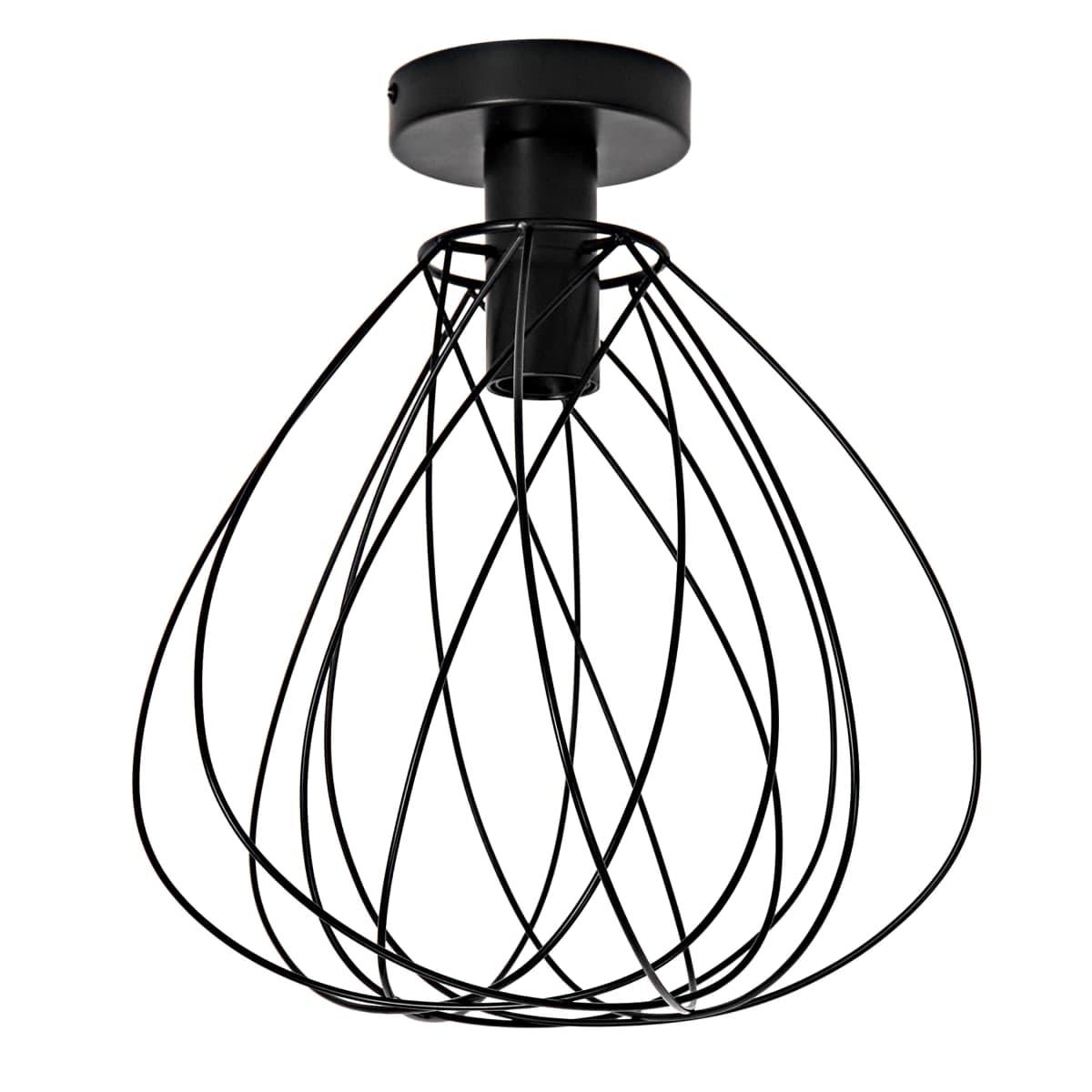 Bricocenter CEILING LAMP MERONE METAL BLACK D32 CM E27=60W