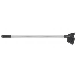 DOUBLE FUNCTION RAKE 16 TEETH NYLON AND FIBREGLASS ALUMINIUM HANDLE CM 150
