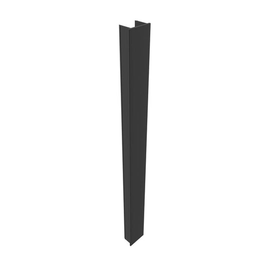Bricocenter SET 2 SIDE CLOSURE PROFILES FOR PILLAR GREY 7016 1980MM