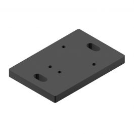 PILLAR FIXING PLATE WITH 4 SCREWS + 34 SCREWS FIXING STAVE GREY 7016