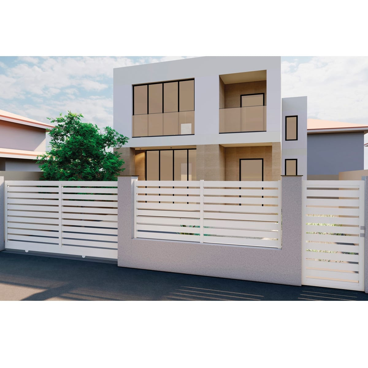 Bricocenter SET 4 DOGHE MAIA 120 APERTA BIANCO 9010 20X120X1480 MM