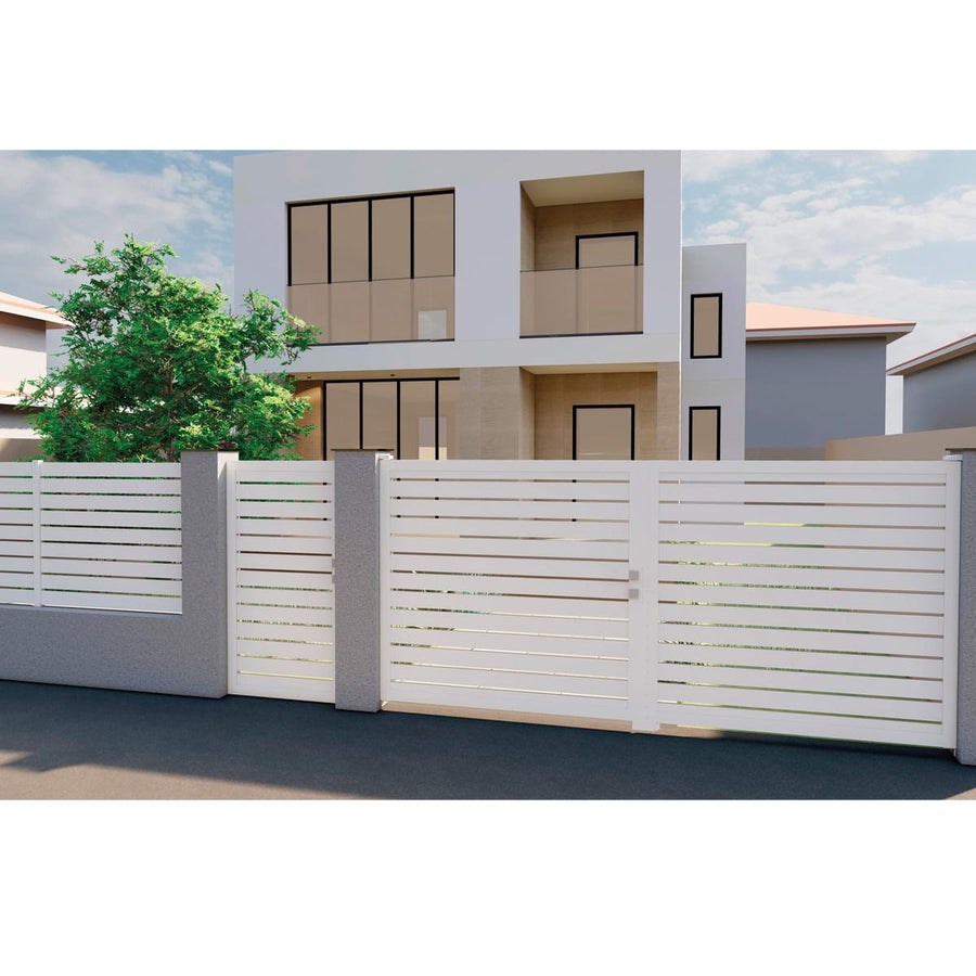 Bricocenter CANCELLO PEDONALE MAIA120 LUCE 20 MM 160X100 BIANCO 9010