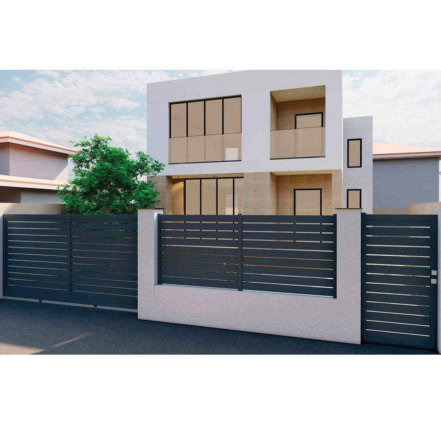Bricocenter CANCELLO PEDONALE MAIA120 LUCE 20 MM 160X100 GRIGIO 7016