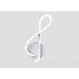 WALL LAMP VIOLIN METAL WHITE 28X12 CM 12W NATURAL LIGHT