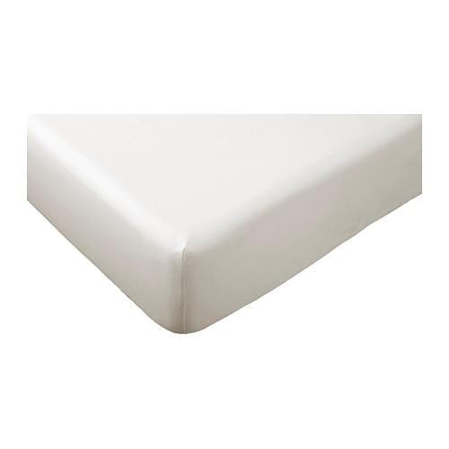 Ikea SUMNTUTA fitted sheet, white, 90x200cm