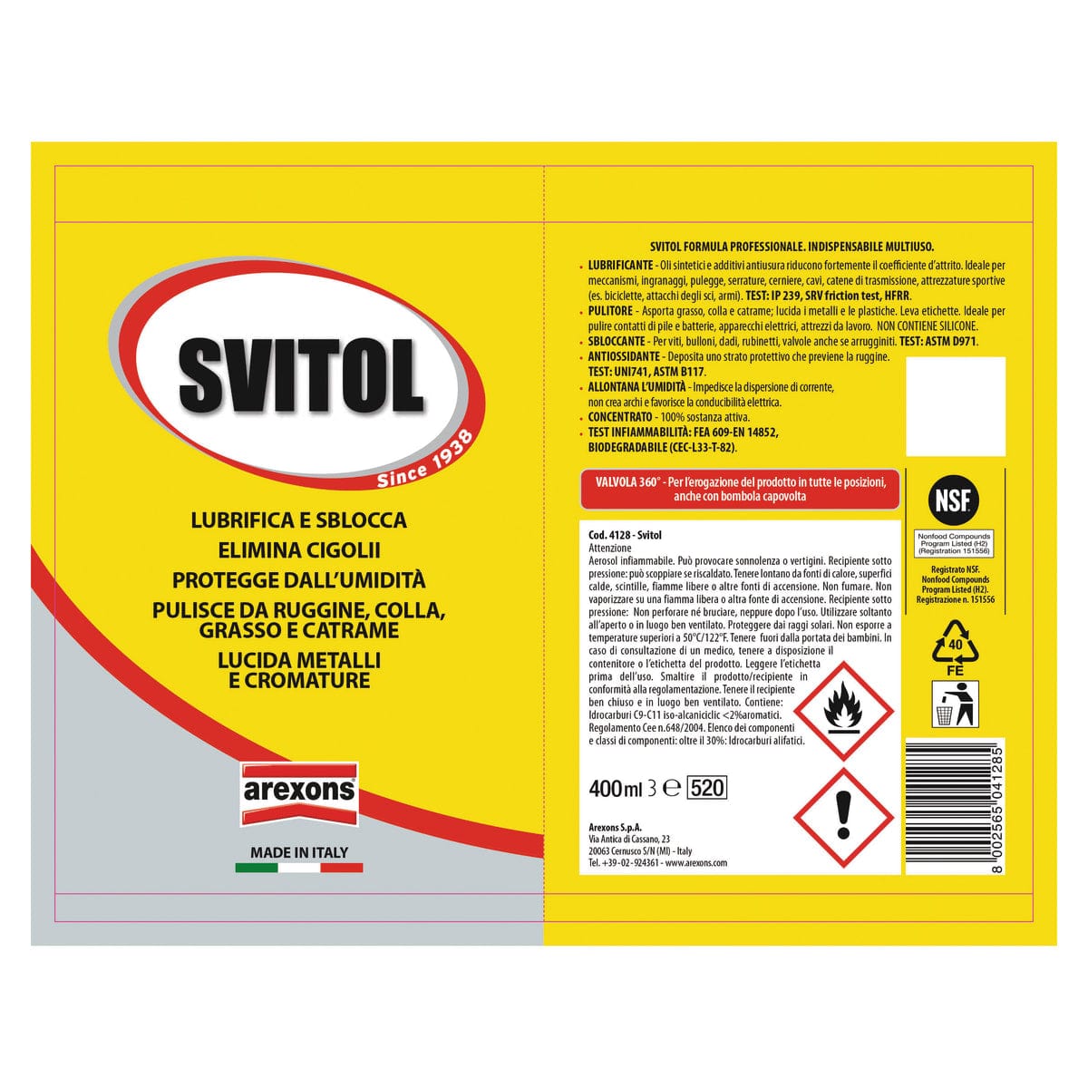 Bricocenter SVITOL LUBRICANT 400ML