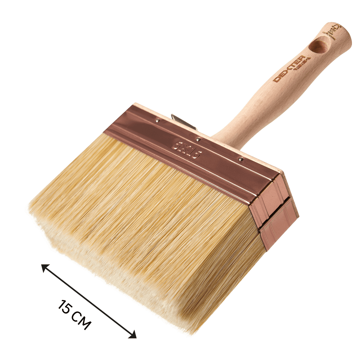 Dexter wooden-handled ceiling light, 15 x 5 cm