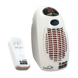STARLYF FAST HEATER DELUXE WITH REMOTE CONTROL WHITE Mini compact heater 350 KW SEEN ON TV