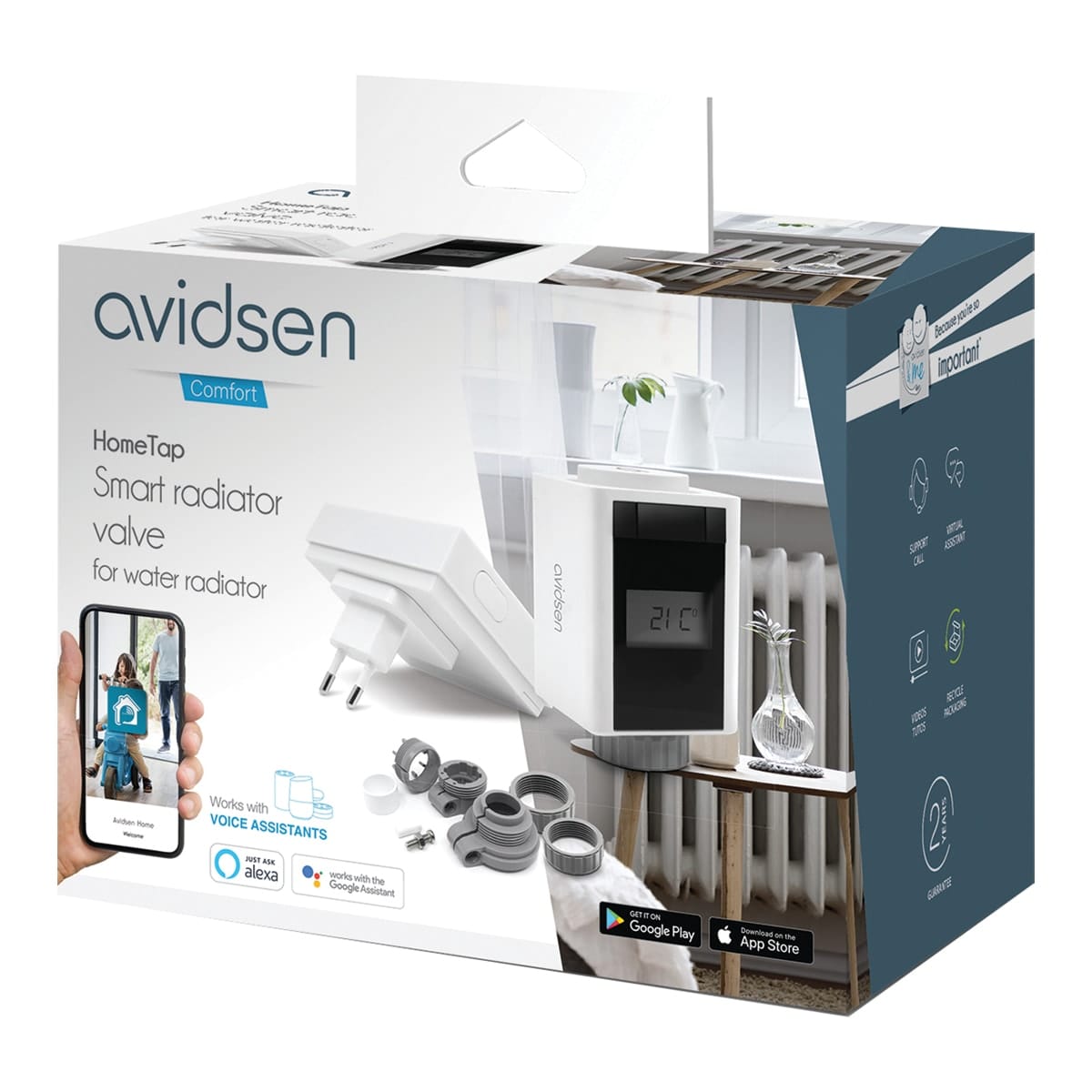 Bricocenter HOMETAP THERMOSTATIC VALVE WITH WEEKLY BRIDGE COMPATIBLE WITH ASSISTEN