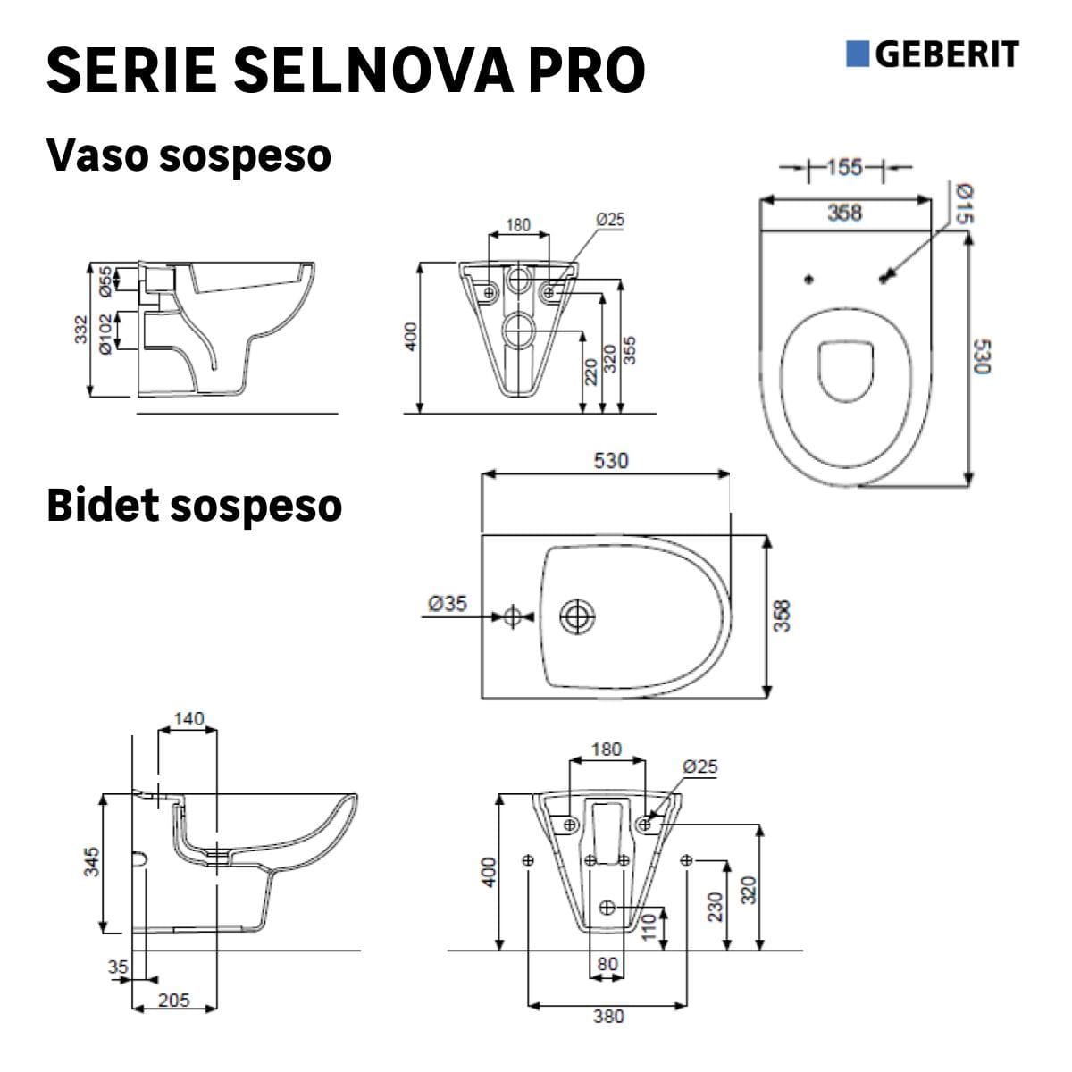 Bricocenter BIDET SOSPESO SELNOVA