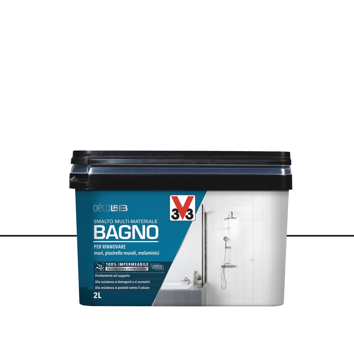 Bricocenter BATHROOM WALL AND TILE ENAMEL WHITE SATIN 2 L