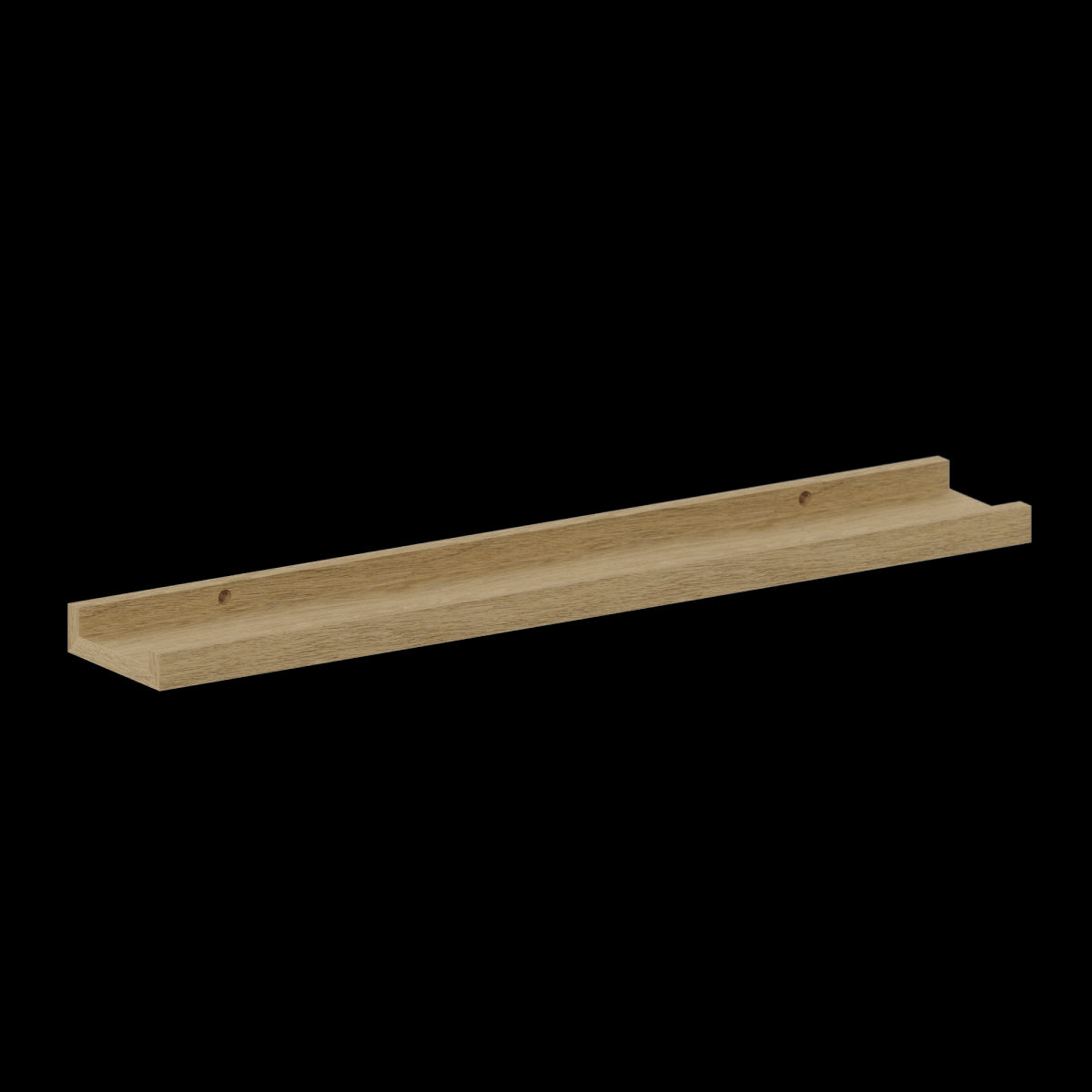 U-SHAPED SHELF 60X10X3 OAK