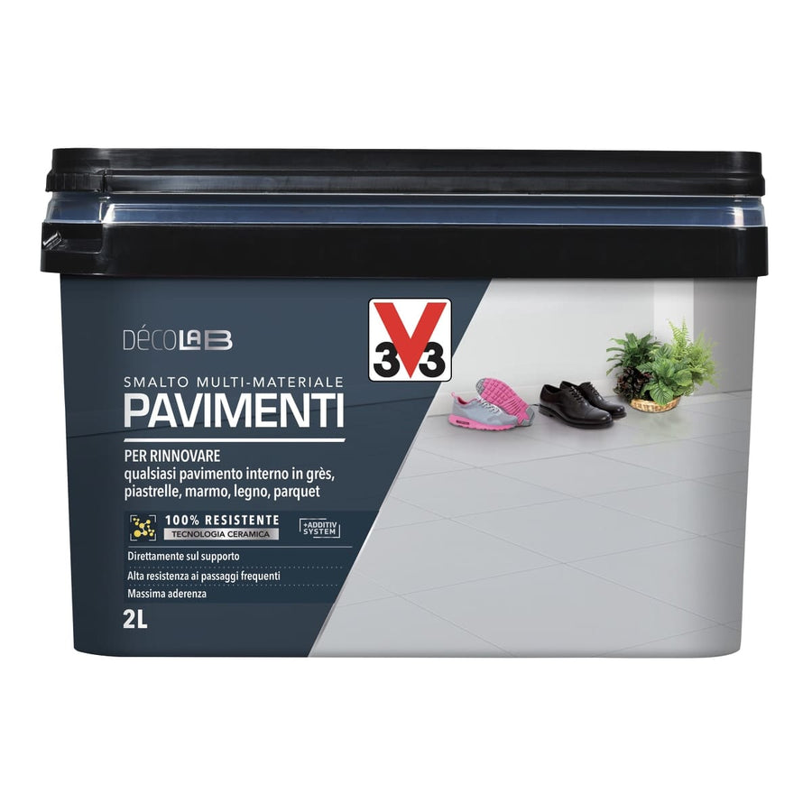 Bricocenter INDUSTRIAL GREY SATIN-FINISH INTERIOR FLOOR ENAMEL 2 L