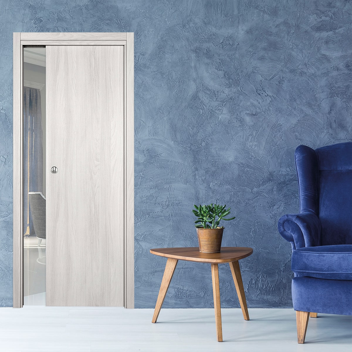 MARBEN SLIDING DOOR 80 X 210 WHITE ELM