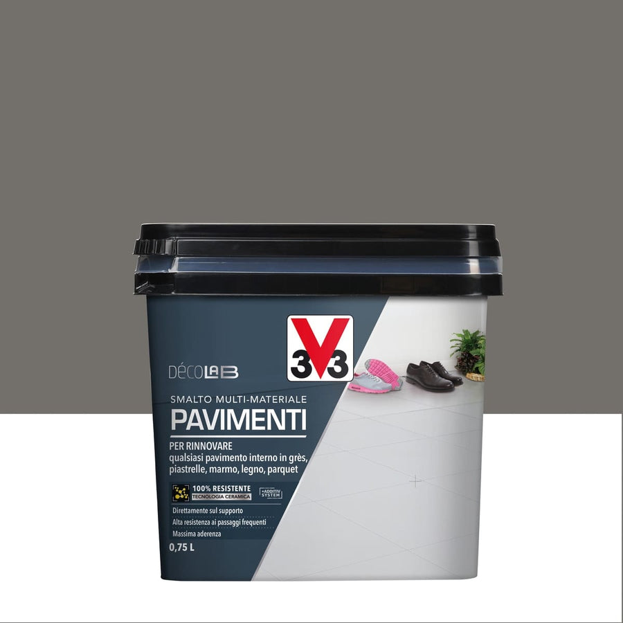 Bricocenter INTERIOR FLOOR ENAMEL SMOKED GREY 750 ML