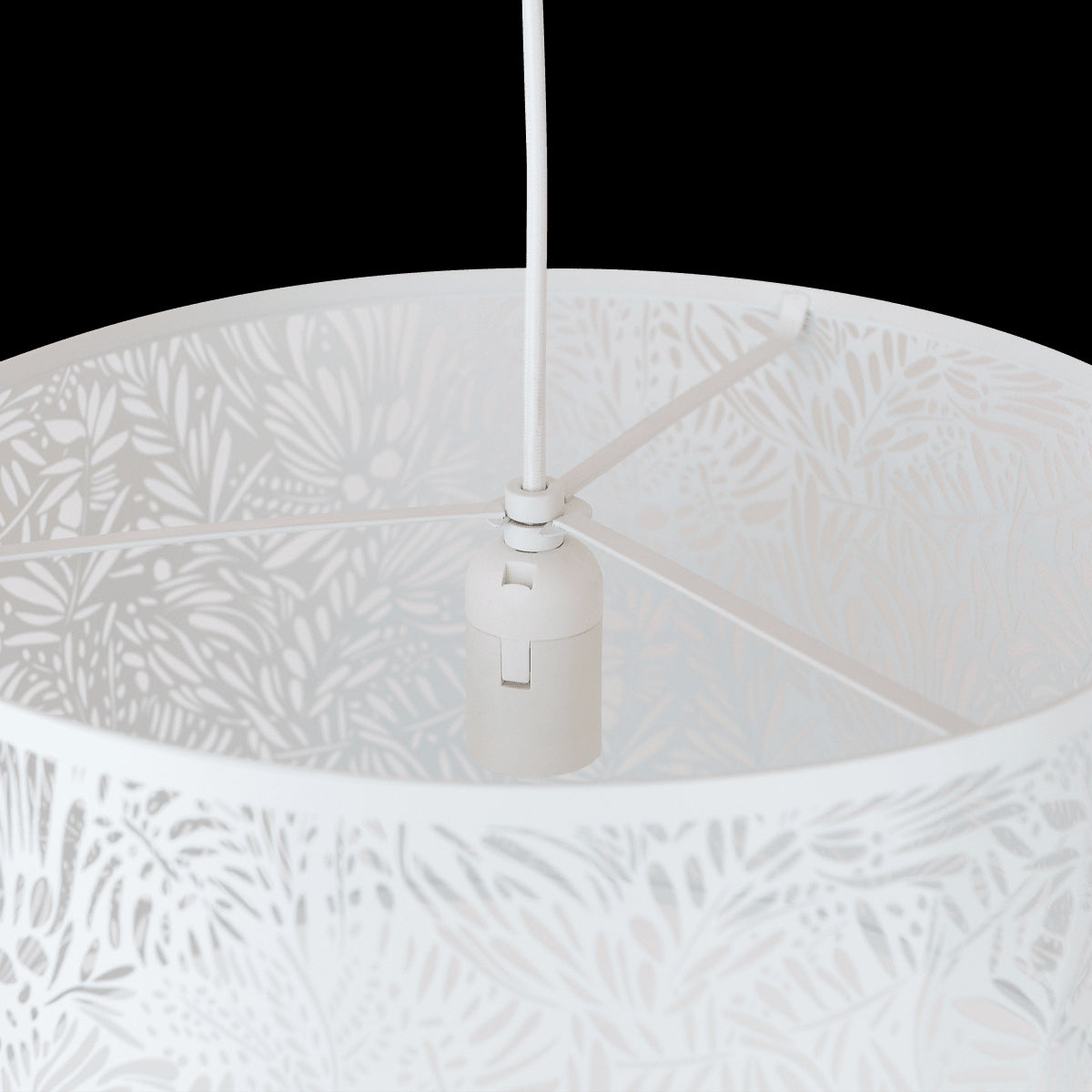 FRELLA METAL CHANDELIER WHITE D38 E27=60W