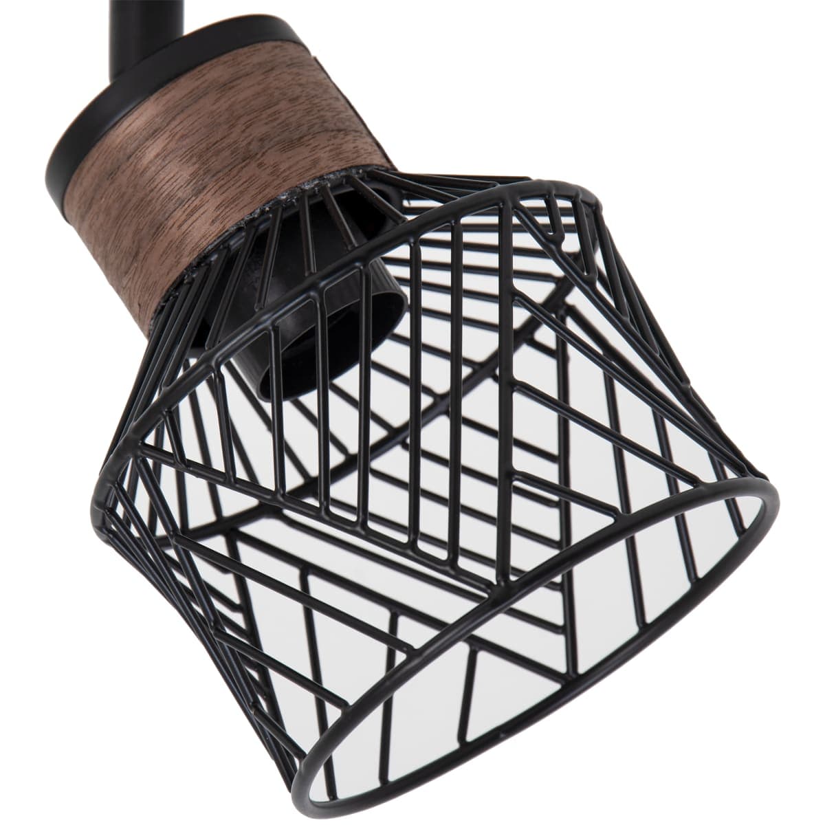 Bricocenter FARETTI KANEL METALLO NERO 12x14cm 4XE27=46W