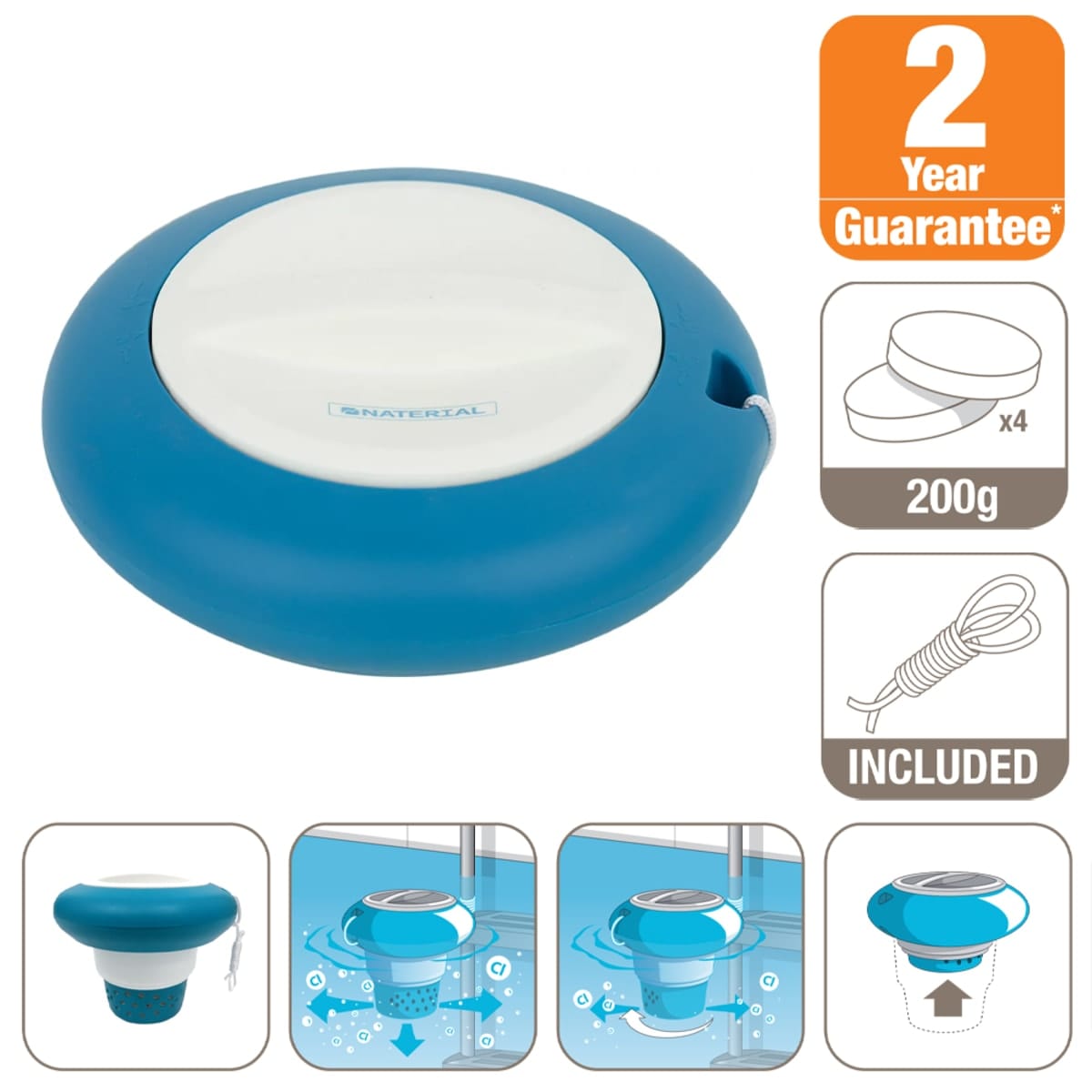 FLOATING POOL TABLETS DISPENSER