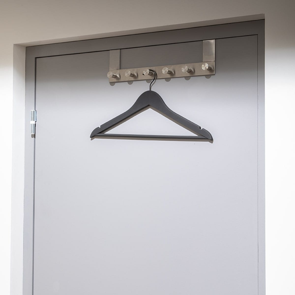 Bricocenter SET OF 4 SPACEO BLACK NON-SLIP HANGERS