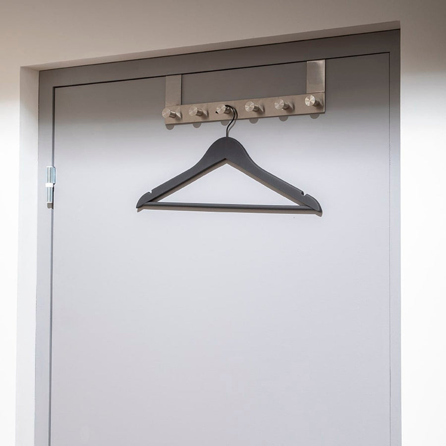 Bricocenter SET OF 4 SPACEO BLACK NON-SLIP HANGERS