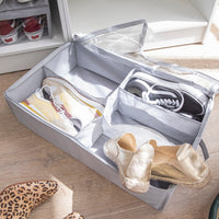 SHOE CASE 56X36X16 CM SPACEO TNT GREY