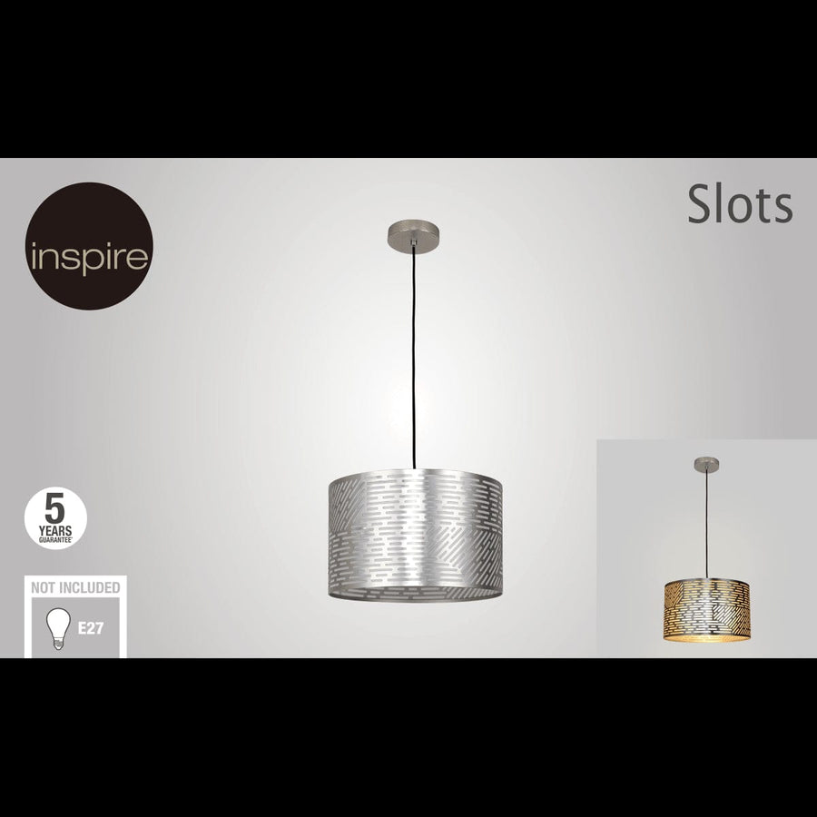 Bricocenter CHANDELIER SLOTS METAL NIKEL D38 E27=60W