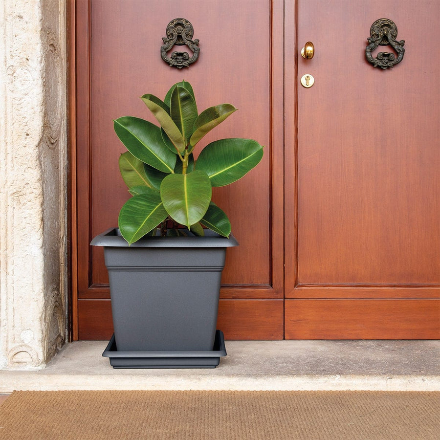 Bricocenter MEDITERRANEAN SQUARE ANTHRAC. PLANTER CM 45