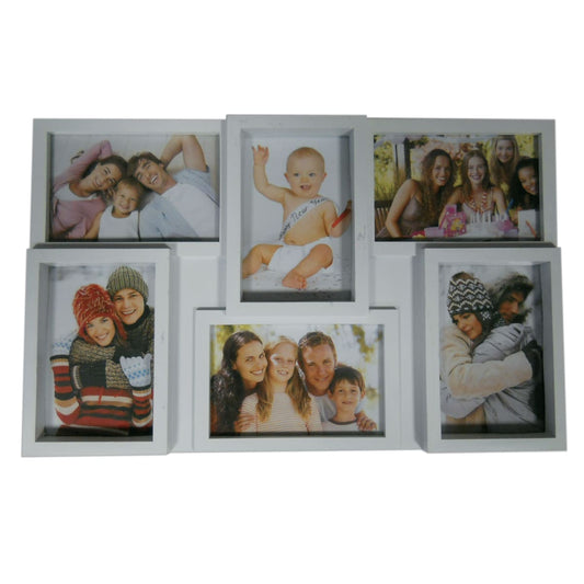 Bricocenter PVC MULTIFOTO 44X28 CM 6 PLACES WHITE
