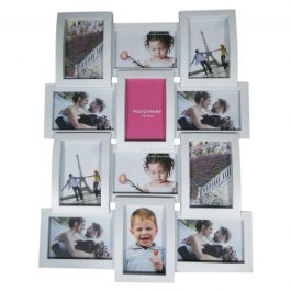 PVC MULTIFOTO 44X58 CM 12 PLACES WHITE
