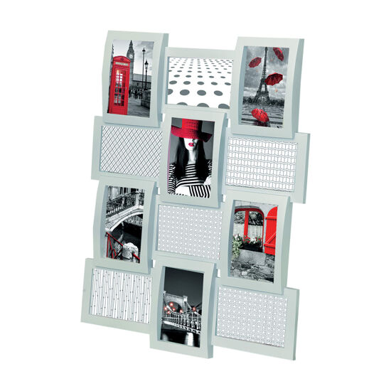 PVC MULTIFOTO 44X58 CM 12 PLACES WHITE