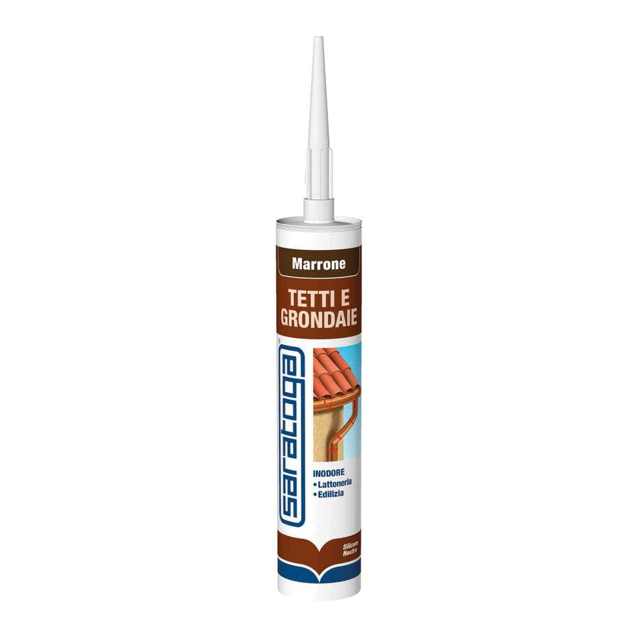 Bricocenter SILICONE FOR EXTERNAL METAL BROWN 280ML