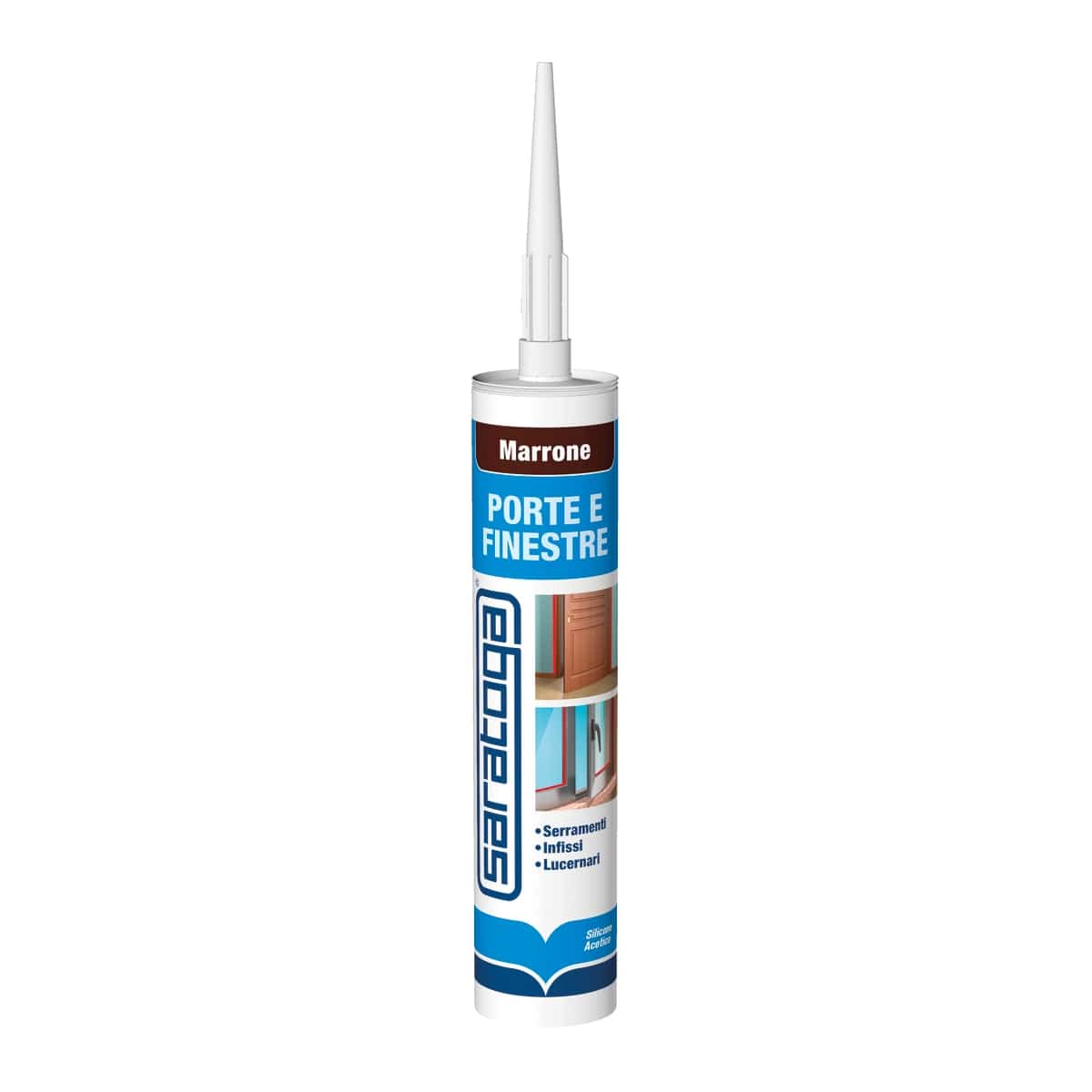 Bricocenter UNIV ACETIC SILICONE 280ML BROWN