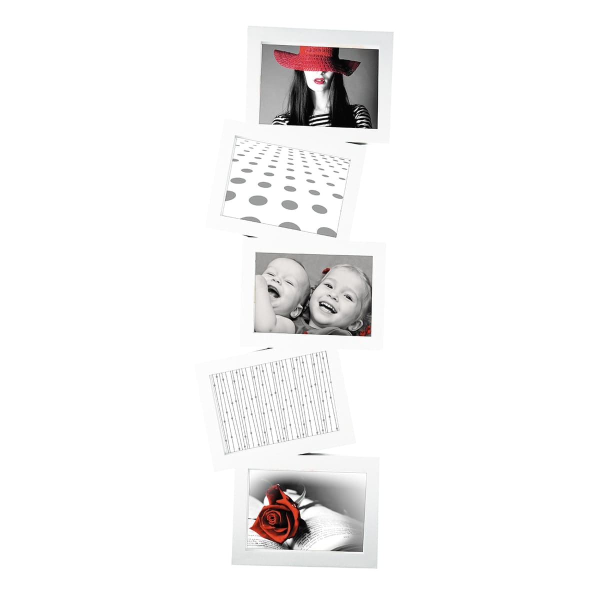 Bricocenter MULTIPHOTO 5 PLACES STORTY WHITE 74X26.5CM