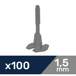 100 1.5 MM X CYLINDER QUICK LEVEL JOINT SCREWS