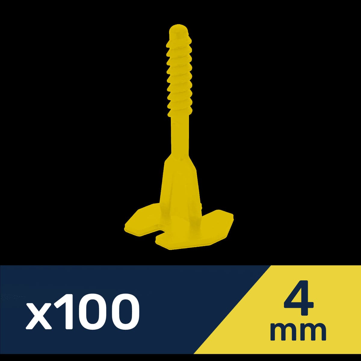 Bricocenter 100 4MM JOINT SCREWS X QUICK LEVEL CYLINDER