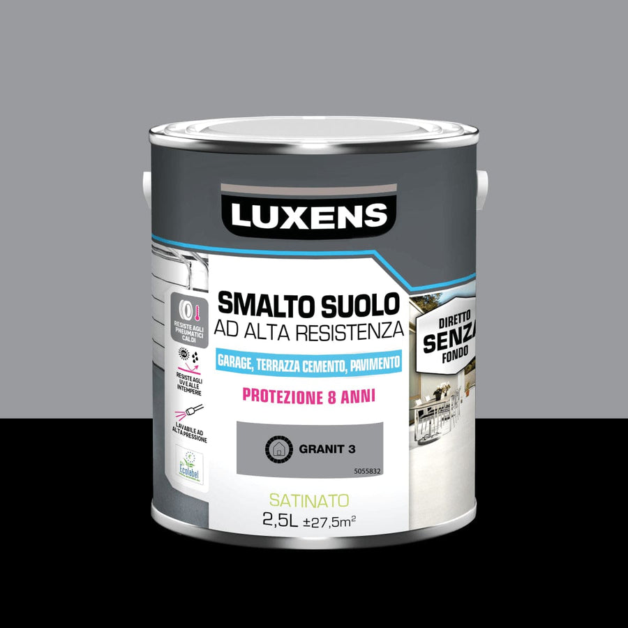 Bricocenter GARAGE FLOOR ENAMEL 2.5 L GREY GRANITE 3 LUXENS