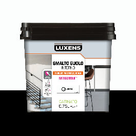 LUXENS WHITE SATIN INTERIOR FLOOR ENAMEL 0.75 L