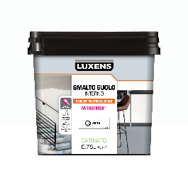 LUXENS WHITE SATIN INTERIOR FLOOR ENAMEL 0.75 L