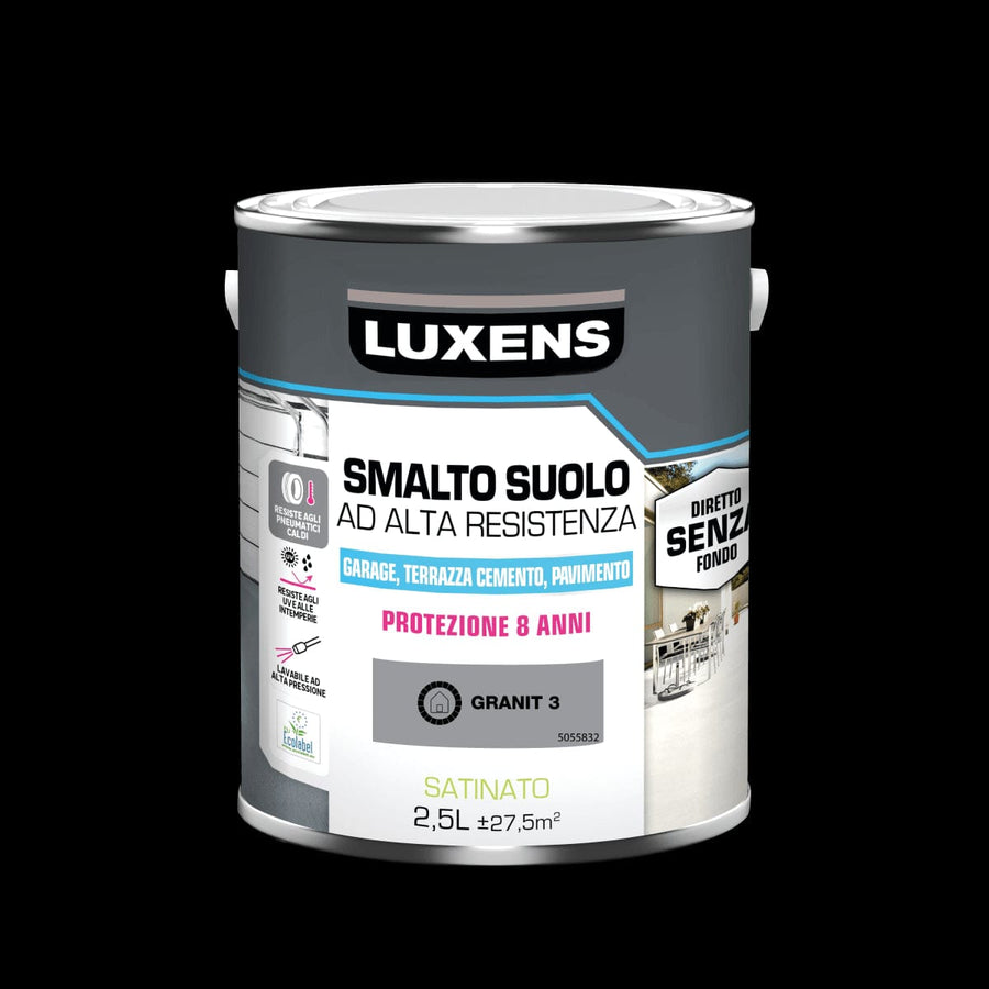 Bricocenter GARAGE FLOOR ENAMEL 2.5 L GREY GRANITE 3 LUXENS