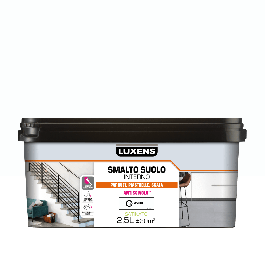 LUXENS WHITE SATIN INTERIOR FLOOR ENAMEL 2.5 L