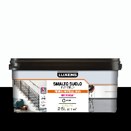 LUXENS WHITE SATIN INTERIOR FLOOR ENAMEL 2.5 L