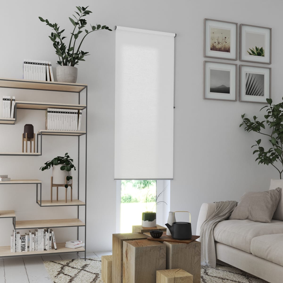 Bricocenter TENDA RULLO FILTRANTE MADRID WHITE 75X250 CM