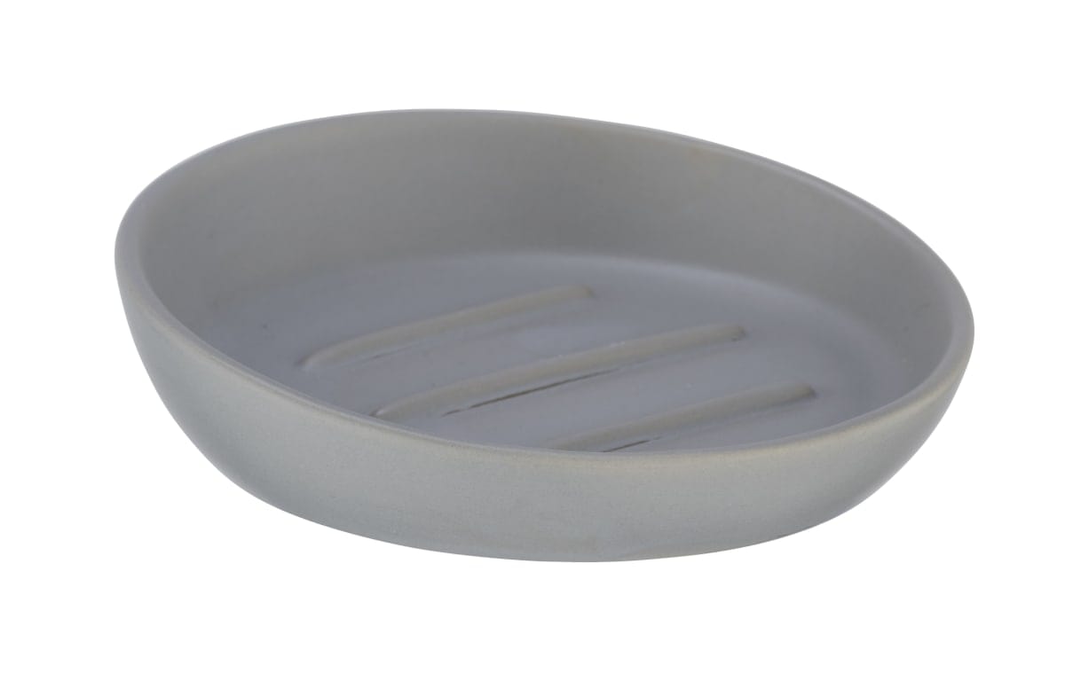 Bricocenter SOAP DISH SERIES BADI CERAMIC GREY