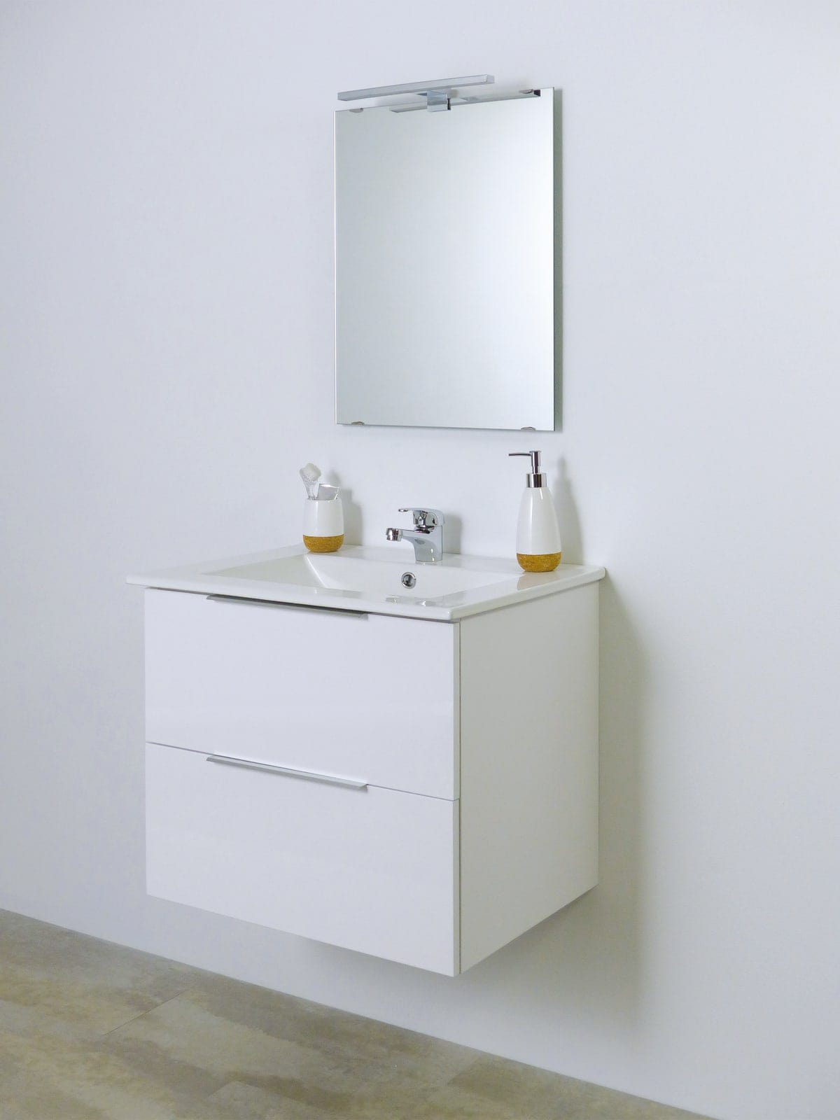 Bricocenter ESSENTIAL BASE UNIT 2 DRAWERS L 60CM H 53CM WHITE