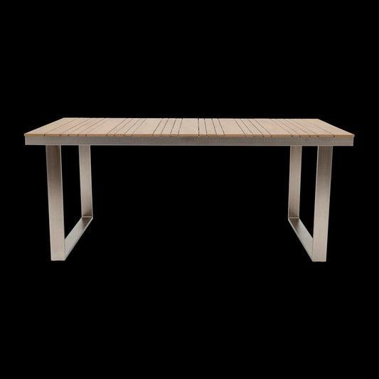 Bricocenter MENORCA TABLE NATERIAL ALUMINUM AND POLYWOOD 180X100CM