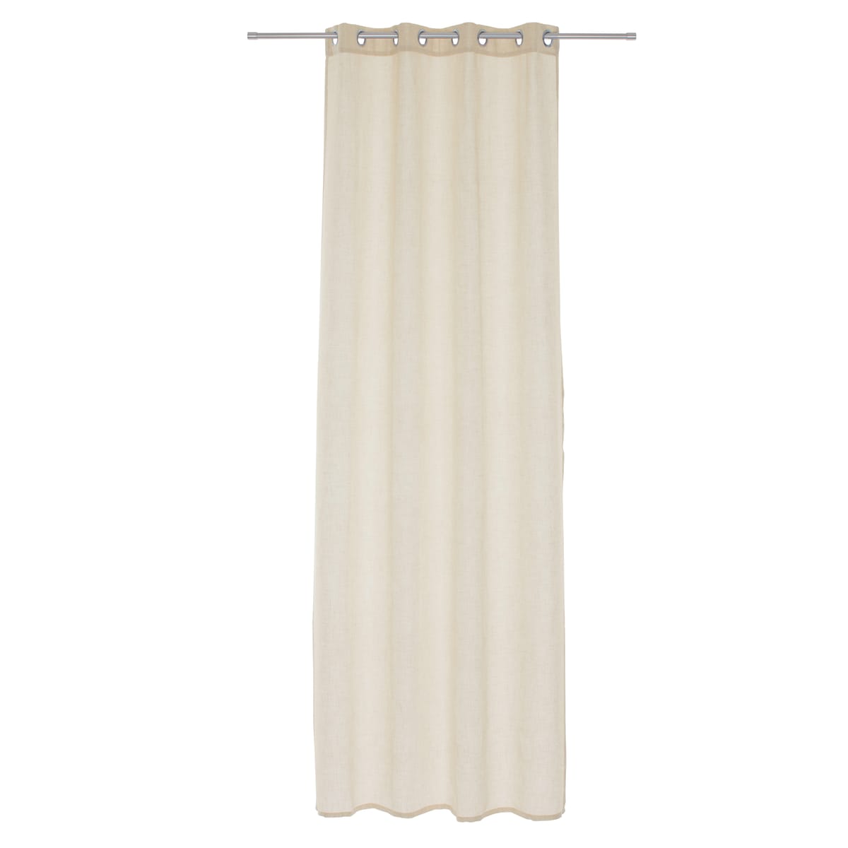 CHARLY ECRU OPAQUE CURTAIN 140X280 WITH EYELETS