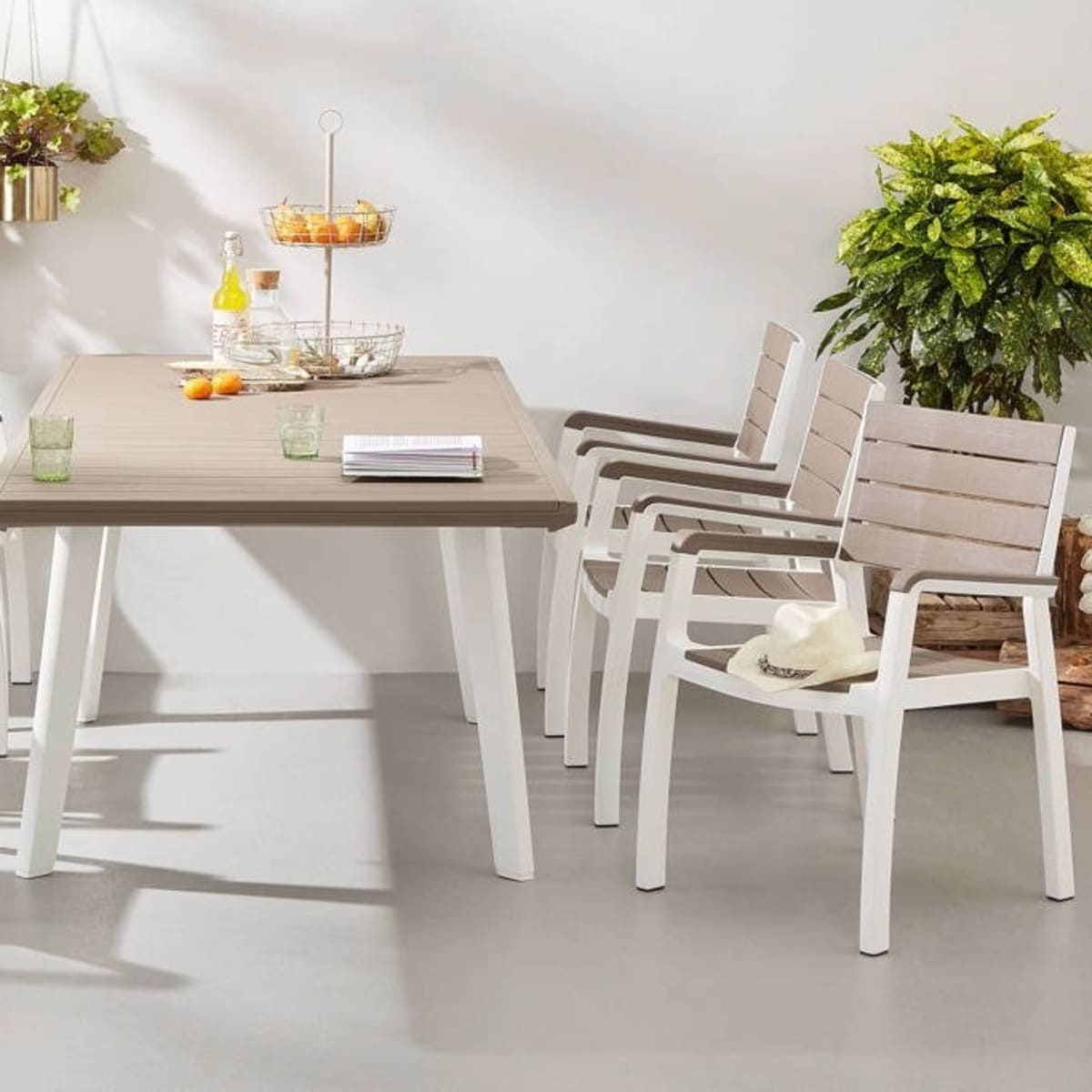 Bricocenter TAVOLO ALLUNGABILE HARMONY KETER 10 POSTI RETTANGOLARE RESINA 160-240X100XH74